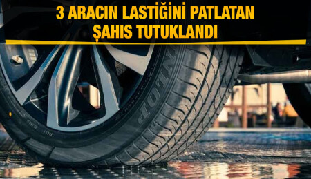 Gazimağusa’da alkollü içki tesiri altındayken araçların lastiğini patlatan şahıs tutuklandı