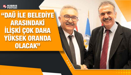 Süleyman Uluçay, DAÜ VYK Başkanı Özcenk’i ziyaret etti
