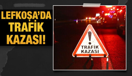 Lefkoşa’da trafik kazası... Direksiyon hakimiyetini kaybeden sürücü yaralandı