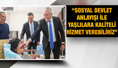 Çalışma ve Sosyal Güvenlik Bakanı Taçoy’dan Lapta Huzurevi’ni ziyaret
