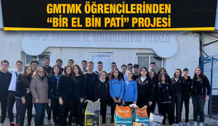 Gazimağusa Türk Maarif Koleji öğrencileri, sokak hayvanları için mama topladı