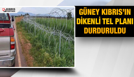 Güney Kıbrıs, ara bölgeye tel çekmeyi durdurdu