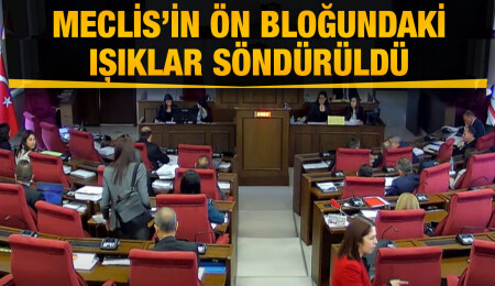 Başbakan Üstel’in sağlık problemi dikkate alındı, Meclis’in ön bloğundaki ışıklar söndürüldü