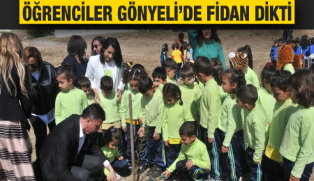Gönyeli’de fidanlar toprakla buluştu