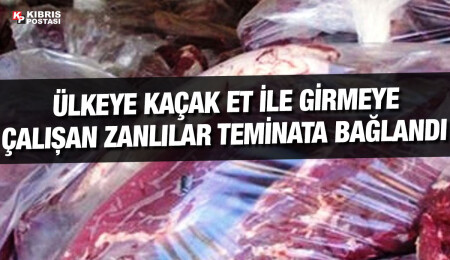 Ülkeye 190 kilo kaçak et geçirmeye çalışan zanlılar teminata bağlandı