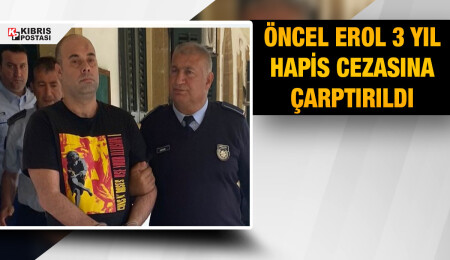 Evinde kanunsuz bir şekilde tabanca bulunduran sanık Öncel Erol 3 yıl hapis cezası aldı