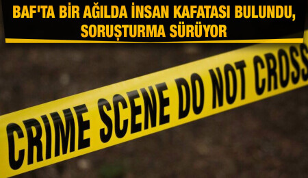 Baf'ta bir ağılda kafatası bulundu
