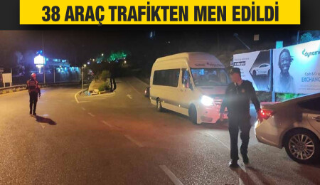 Trafik denetimleri… Bin 526 araç kontrol edildi, 2 sürücü tutuklandı