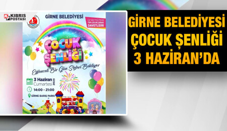 Girne Belediyesi, 3 Haziran'da Çocuk Şenliği etkinliği düzenliyor