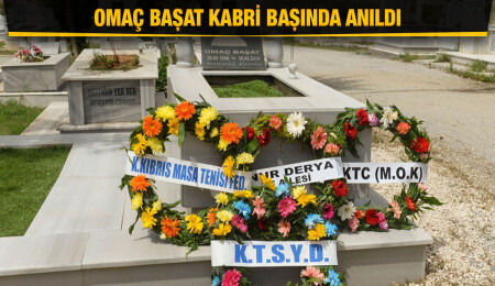 Omaç Başat kabri başında anıldı