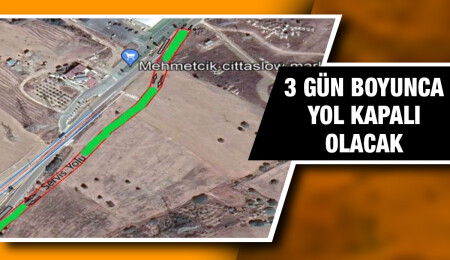 İskele-Çayırova-Karpaz ana yolu yarından itibaren 3 gün boyunca araç trafiğine kapatılacak