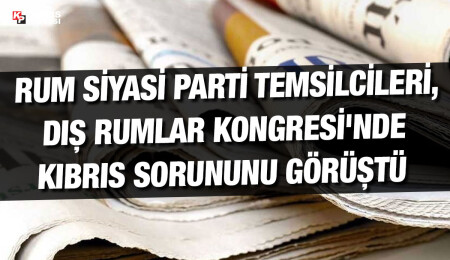 Dış Rumlar Kongresi toplantısında Pile-Yiğitler yolu çalışmaları ele alındı