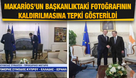 Rum milletvekilleri, Makarios'un portresinin başkanlık sarayı şöminesine iade edilmesini talep etti