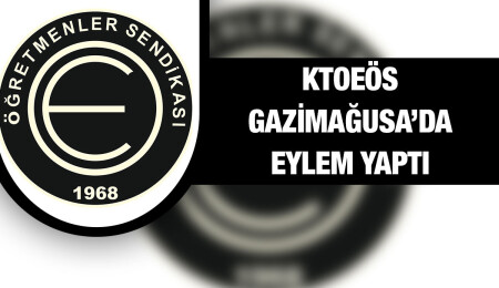Öğretmenler Gazimağusa’da eylem yaptı: Depreme dayanıksız okullarda tam gün eğitim düşüncesi kabul edilemez