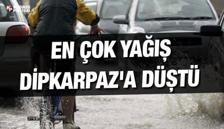En çok yağış 29 kg ile Dipkarpaz'a düştü