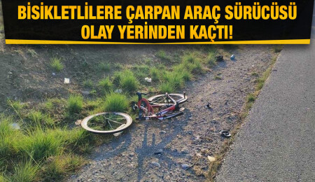 Lefkoşa - Girne ana yolunda kaza: Bisiklet sürücülerine araba çarptı!