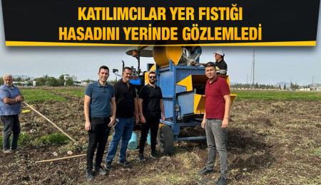 “Yer Fıstığında Hasat ve Mekanizasyon” eğitimi yapıldı