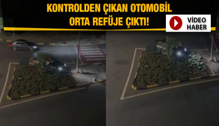 Lefkoşa’da direksiyon hâkimiyetini kaybeden sürücü orta refüje çıktı!