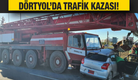 Dörtyol’da trafik kazası: 2 kişi yaralandı!