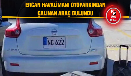 Ercan'da çalınan araç bulundu!