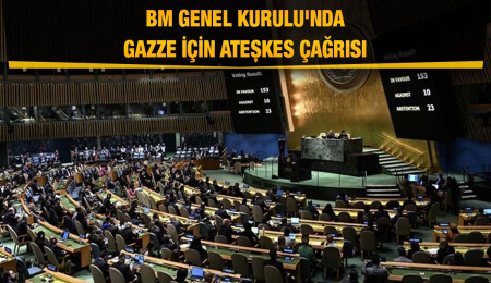 BM Genel Kurulu, Gazze'de acilen insani ateşkes istenilen karar tasarısını 153 oyla kabul etti