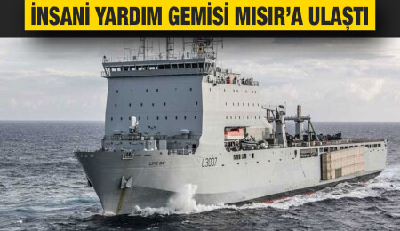 Güney Kıbrıs’ın İngiltere ile birlikte Gazze için gönderdiği ilk insani yardım Mısır’a ulaştı