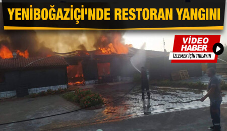 Yeniboğaziçi Belediyesi Plajı’nda faaliyet gösteren bir restoranda yangın meydana geldi