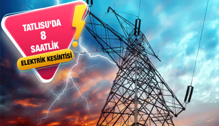 Tatlısu’da bazı bölgeler 8 saat elektriksiz