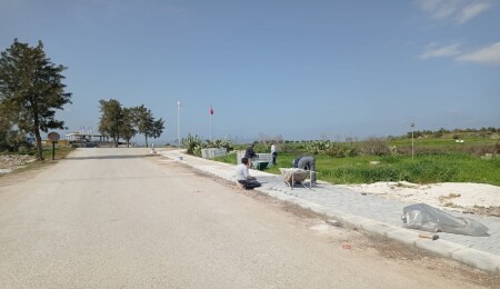 Yeniboğaziçi Belediyesi altyapı ve kaldırım çalışmalarına devam ediyor