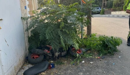 İskele'deki trafik kazasında motosiklet sürücüsü Mustafa Osum yaralandı!