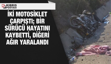 Yudi Dağı mevkiinde trafik kazası: Motosiklet sürücüsü hayatını kaybetti