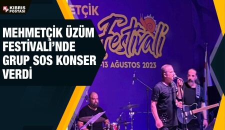 Mehmetçik Üzüm Festivali’nin ikinci gününde Grup SOS konser verdi