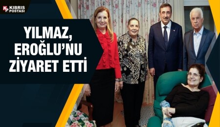 Türkiye Cumhuriyeti Cumhurbaşkanı Yardımcısı Cevdet Yılmaz, 3. Cumhurbaşkanı Derviş Eroğlu'nu ziyaret etti