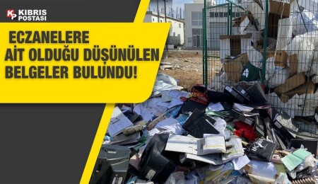 Alayköy Sanayi Bölgesi'nde eczanelere ait olduğu düşünülen belgeler bulundu!