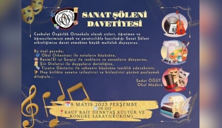 Canbulat Özgürlük Ortaokulu’ndan “Sanat Şöleni”