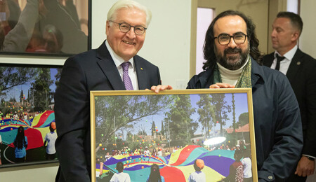 AHDR, Almanya Cumhurbaşkanı Frank- Walter Steinmeier ve heyetini Dayanışma Evi’nde ağırladı