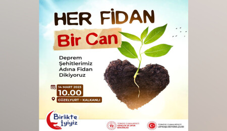 TC Gençlik ve Spor Bakanlığı ile Lefkoşa Büyükelçiliği iş birliği ile Kalkanlı’da fidan dikimi yapılacak
