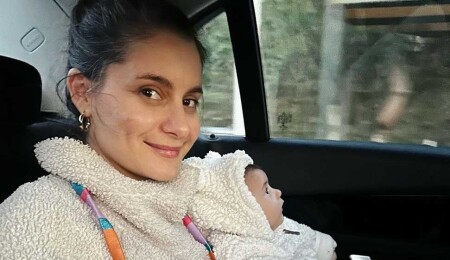 Atiye kızının yüzünü ilk kez gösterdi