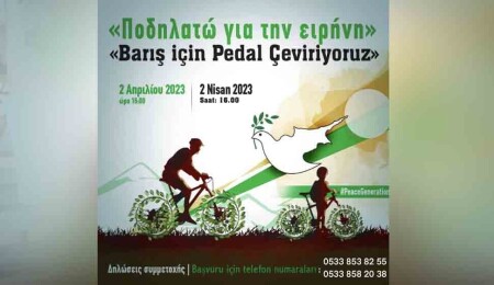 “Barış için pedal çeviriyoruz” etkinliği düzenlenecek