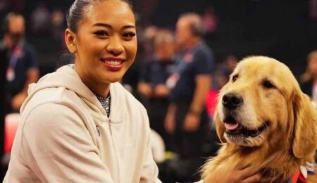 ABD jimnastik takımının ‘gizli kahramanı’ terapi köpeği Beacon