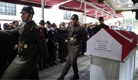 Kıbrıs Barış Harekatı'nın komutanlarından İbrahim Neşet İkiz için cenaze töreni