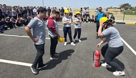Rauf Raif Denktaş Meslek Lisesi’nde “Afete Hazır Okul Eğitimi” gerçekleştirildi
