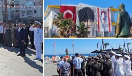 19 Mayıs Girne’de de kutlandı: Bağımsızlık Türk milletinin karakteridir