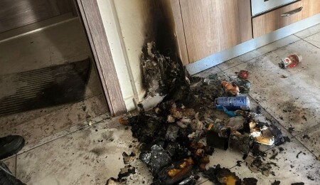 Lefkoşa'da bir mutfakta yangın çıktı: Maddi zarar oluştu