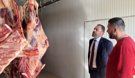 Bakan Çavuş, Etaş Et İşleme Tesisini ziyaret etti