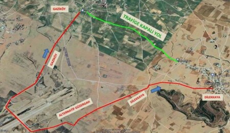 Dilekkaya - Gaziköy arasındaki yol çalışmaları iki gün uzatıldı