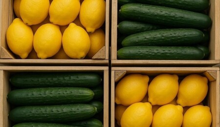 Gümrüksüz 2 bin 298 kilo limon ve 146 kilo salatalık ele geçirildi