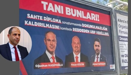 ''Tanı bunları'' bilboardları nedeniyle Özersay, polise ifade verdi!