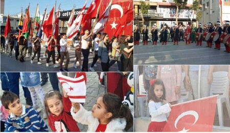 KKTC’nin kuruluşunun 39. yıl dönümü Gazimağusa’da düzenlenen törenlerle kutlandı