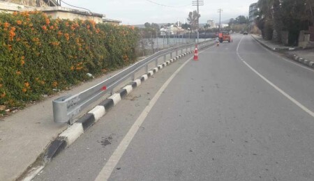 Gemikonağı ile Yedidalga arası sahil şeridinde otokorkuluk çalışmaları başladı